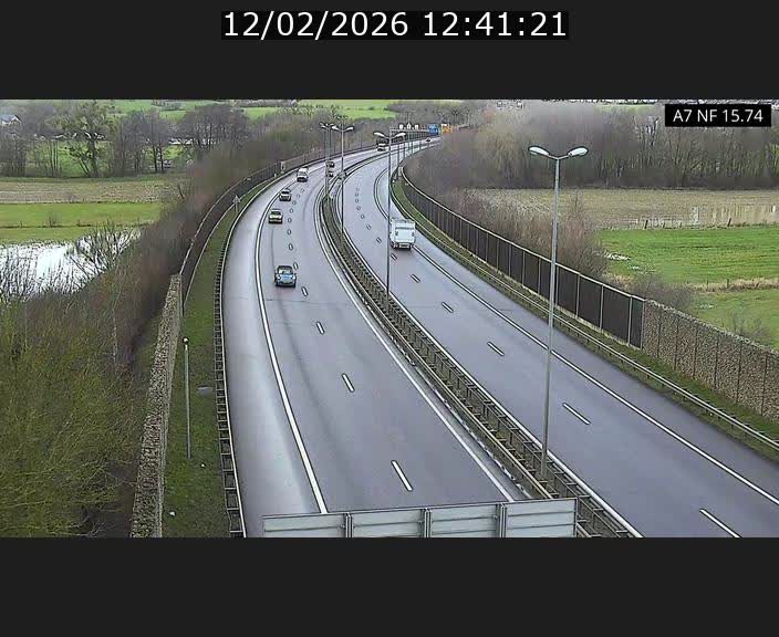 Caméra trafic Luxembourg - A7, Tunnel Mersch, entrée nord, direction Lorentzweiler