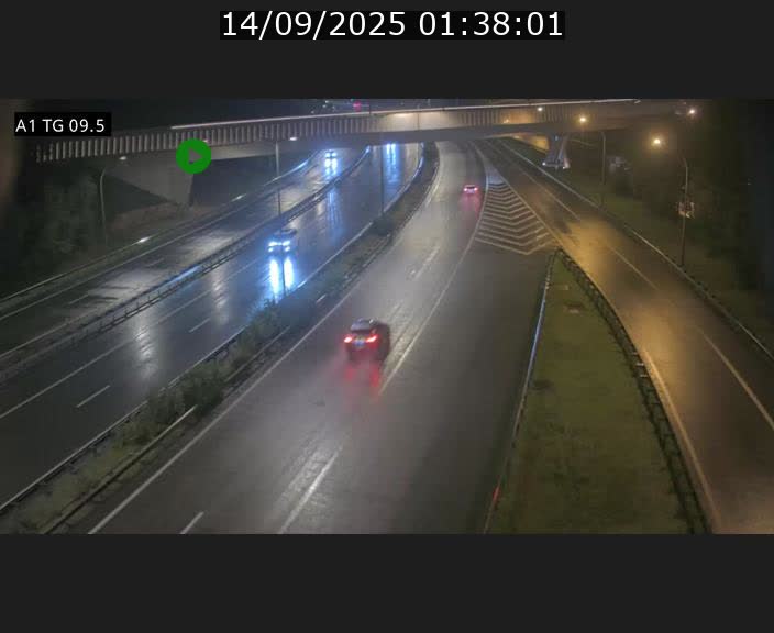 Traffic live webcam Luxembourg Jonction Grünewald - A1 direction Luxembourg-ville - BK 9.5