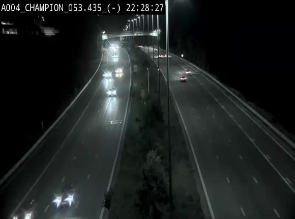 Webcam E411 à Champion, à proximité de Namur. Vue orientée vers Bruxelles