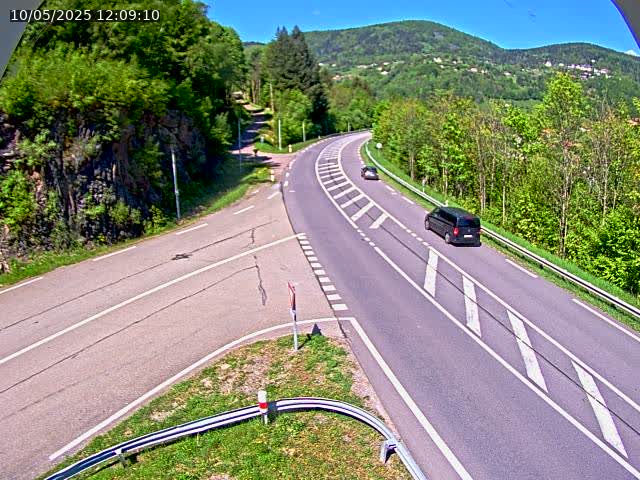 Caméra autoroute France - N66, col du Bussang direction Remiremont