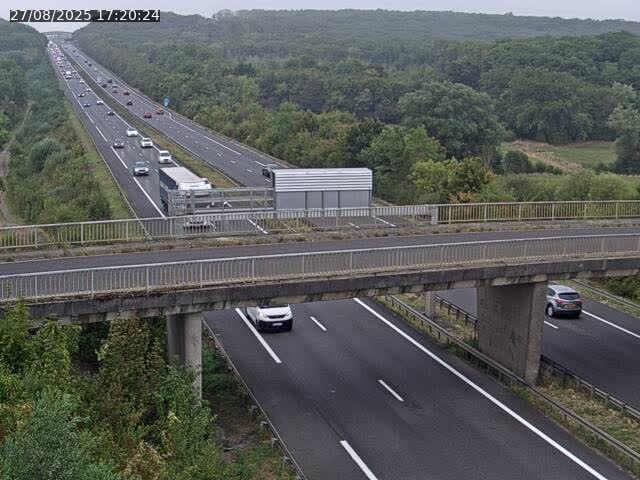 Caméra autoroute France - A31, Zoufftgen direction Luxembourg-ville, à la frontière entre la France et le Luxembourg