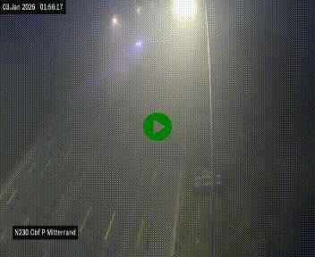 Webcam sur le périphérique de Bordeaux à l'est de la ville. Caméra située sur le Pont Mitterand sur la N230