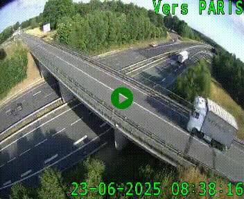 Clone of Caméra routière sur l'autoroute A20 au nord de Limoges, à la jonction avec la N520. Vue orientée vers Paris