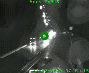 Caméra routière sur l'autoroute A20 à Bessines-sur-Gartempe. Vue orientée vers Paris