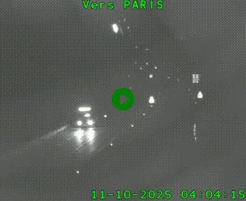 Caméra routière sur l'autoroute A20 à Bessines-sur-Gartempe. Vue orientée vers Paris