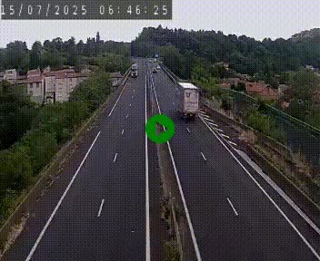 Caméra autoroute A75 à hauteur de Coudes, en direction de Clermont-Ferrand