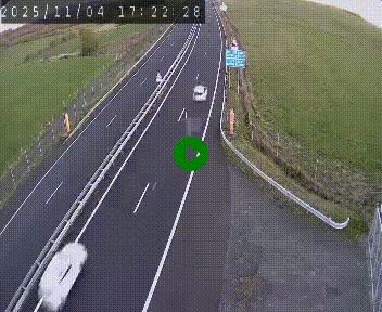 Caméra autoroute A75 à hauteur du col de la Fageole en direction de Clermont-Ferrand