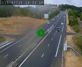 Caméra autoroutière France - A75, Coren, en direction de Montpellier