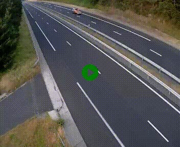 Caméra autoroute A75 à hauteur du col des Issartets en direction de Montpellier