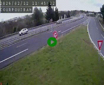 Caméra routière France - N109, Courpouiran - La plaine, en direction de Clermont l'Hérault, à la sortie de Montpellier