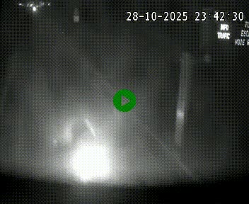 Caméra autoroute A75 à hauteur de La Cavalerie en direction de Montpellier, à proximité de l'aérodrome de Millau-Larzac