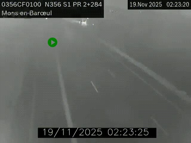 Webcam à l'entrée de Lille en direction du périphérique, à proximité de Mons-en-Baroeul sur la N356
