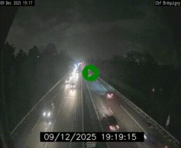 Webcam sur le périphérique de Rennes (N136) à hauteur du quartier Bréquigny, au sud de la ville