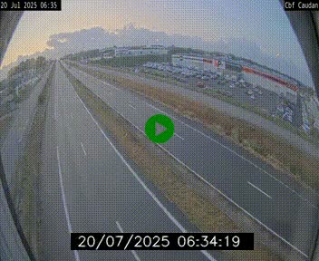 Webcam sur la N165 à hauteur de Caudan, dans le Morbihan.
