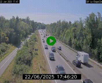 Webcam sur le périphérique de Nantes (N844) à hauteur de Porte de la Chapelle, au nord de la ville