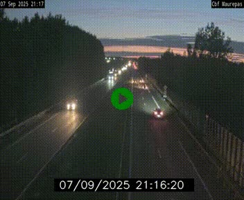 Webcam sur le périphérique de Rennes (N136) à hauteur de Maurepas, au nord de la ville