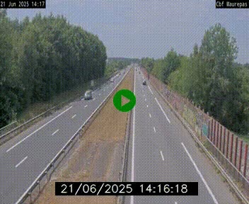 Webcam sur le périphérique de Rennes (N136) à hauteur de Maurepas, au nord de la ville