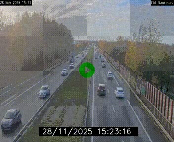 Webcam sur le périphérique de Rennes (N136) à hauteur de Maurepas, au nord de la ville