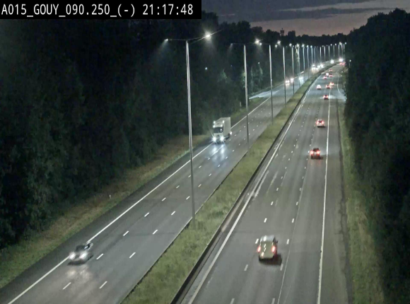 Webcam autoroute Belgique - Gouy-lez-piéton - E42 - BK 90.3