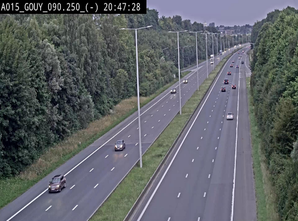 Webcam autoroute Belgique - Gouy-lez-piéton - E42 - BK 90.3