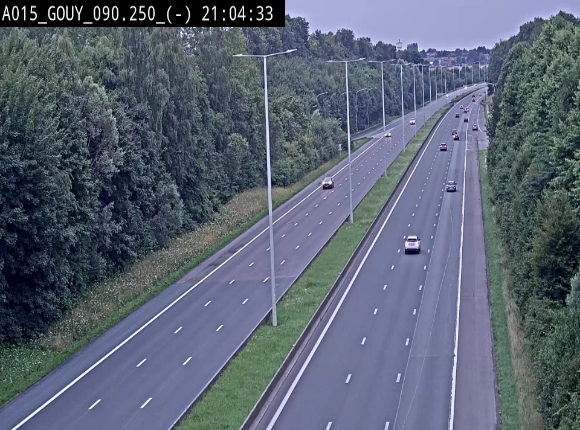 Webcam autoroute Belgique - Gouy-lez-piéton - E42 - BK 90.3