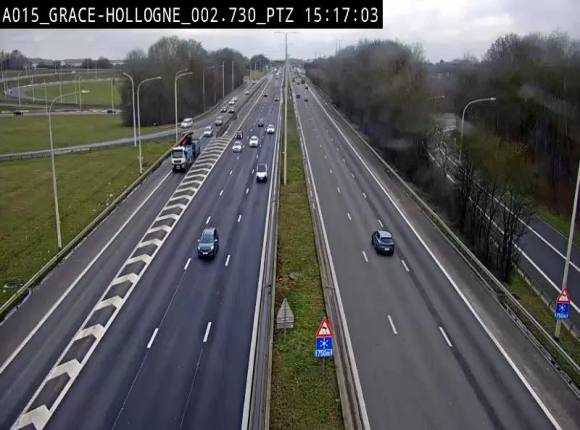 Caméra trafic Belgique - Grâce-Hollogne - E42, jonction avec A604, direction Loncin/Aéroport de Liège -  BK 3.2