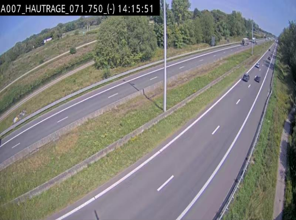 Webcam autoroute Belgique - Hautrage - E19 - BK 71.7