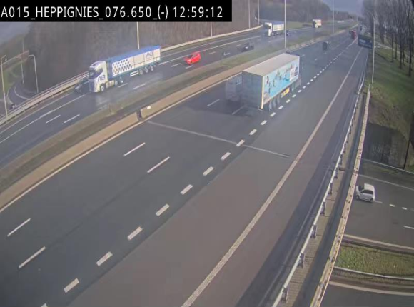 Webcam autoroute Belgique - Heppignies - E42 direction Namur - BK 76.4