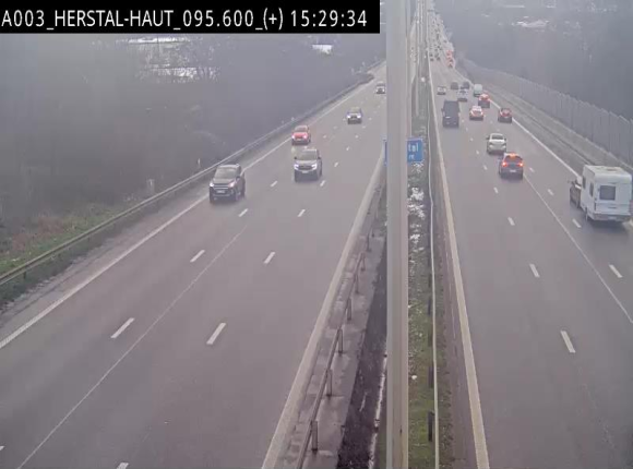 Webcam autoroute Belgique - Herstal - E40 direction Aix-la-Chapelle - BK 97