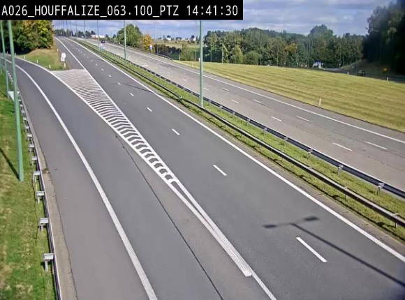 Caméra autoroute Belgique - Houffalize, E25 direction Liège