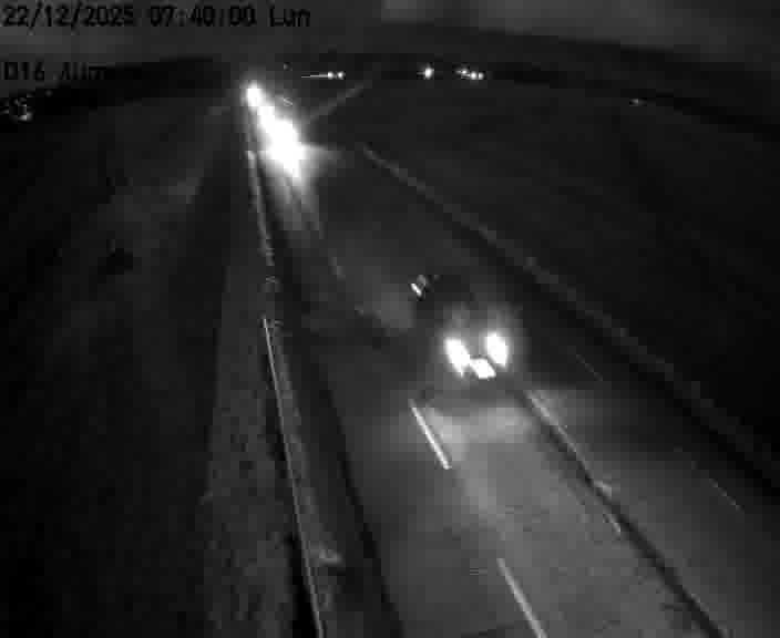 Webcam sur la D16 à Aumetz. Vue orientée vers A30