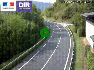 Caméra trafic sur la N90 à Bourg-Saint-Maurice, en provenance d'Aoste et en direction d'Albertville