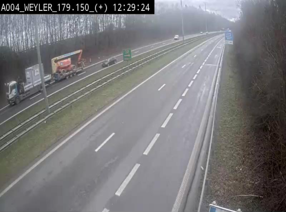 Webcam juste après la sortie 31 Arlon qui permet de rejoindre l'E411 depuis la N82