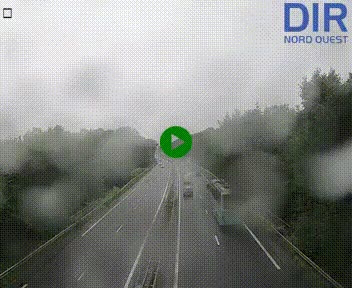 Webcam sur le périphérique de Caen (N814) à l'est de la ville, à Mondeville hauteur de la sortie 2, Presqu'île-Rives de l'Orne, au bout de l'autoroute A13