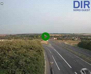 Webcam au début de l'A84 sur le périphérique Ouest de Caen (N814) à hauteur de la sortie 9, Porte de Bretagne