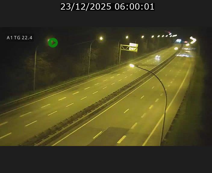 Traffic live webcam Luxembourg Flaxweiler - A1 direction Luxembourg - BK 22.4