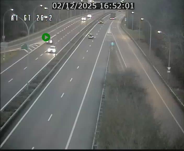 Traffic live webcam Luxembourg Grevenmacher - A1 direction Allemagne - BK 26.2
