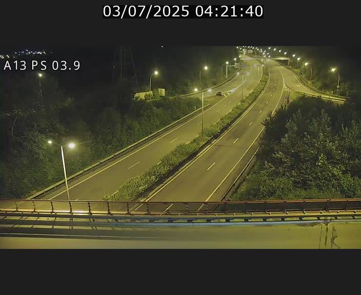 Traffic live webcam Luxembourg Ehlerange - A13 direction Esch-sur-Alzette - BK 6.8