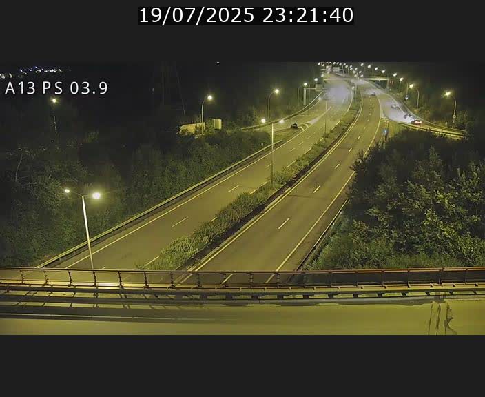 Traffic live webcam Luxembourg Differdange - A13 direction Esch-sur-Alzette - BK 3.9