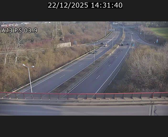 Traffic live webcam Luxembourg Differdange - A13 direction Esch-sur-Alzette - BK 3.9
