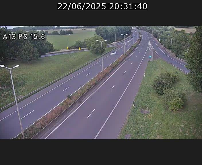 Traffic live webcam Luxembourg Kayl - A13 direction Dudelange - BK 15.6