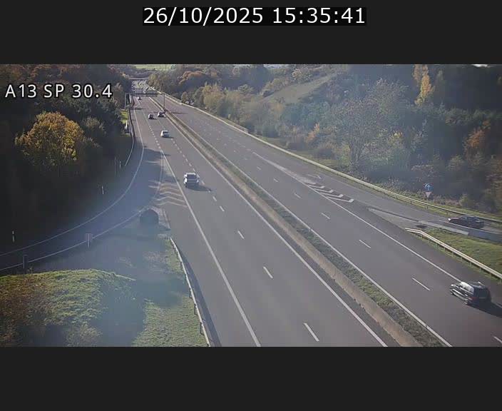 Traffic live webcam Luxembourg Altwies - A13 direction Luxembourg-ville - BK 30.4
