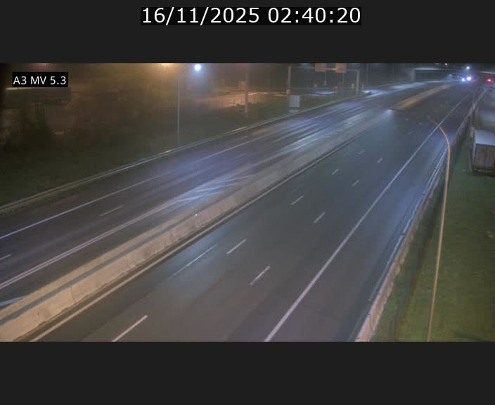 Webcam à l'Aire de Berchem au Luxembourg sur l'A3. Vue orientée vers la France