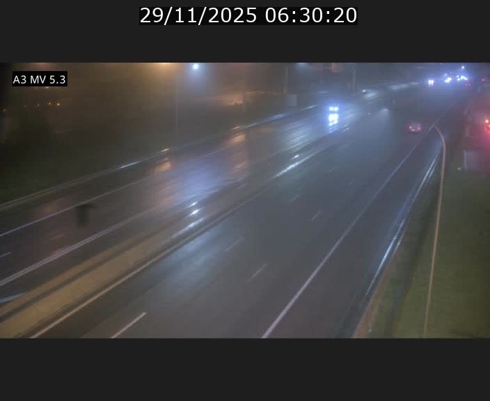 Webcam à l'Aire de Berchem au Luxembourg sur l'A3. Vue orientée vers la France