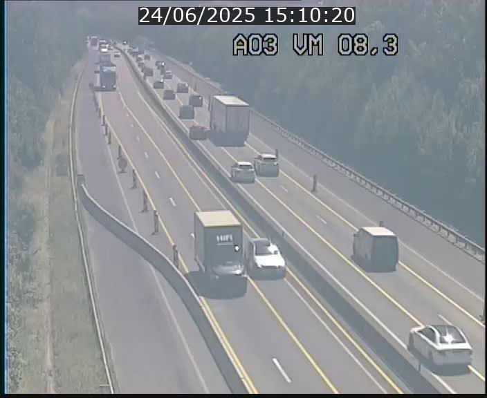 Traffic live webcam Luxembourg Bettembourg - A3 - BK 8.3 - direction France