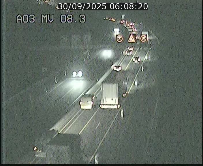 Webcam Autoroute après la Croix de Bettembourg en direction de Luxembourg sur l'A3