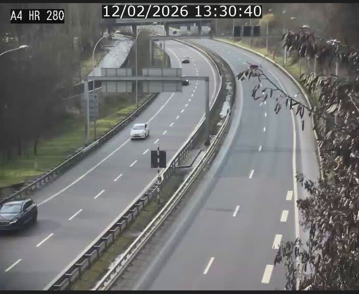Webcam traffic A4 Luxembourg - BK 0.2 - P+R Bouillon (direction Luxembourg)