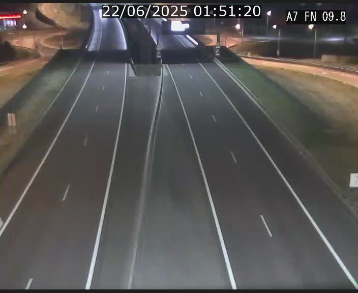 Caméra trafic Luxembourg - A7, Tunnel Gousselerbierg, sortie sud, direction rond-point Lorentzweiler (BK 9.9)