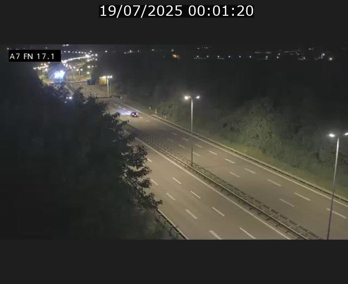Caméra trafic Luxembourg - A7, Merscherbierg direction Mersch