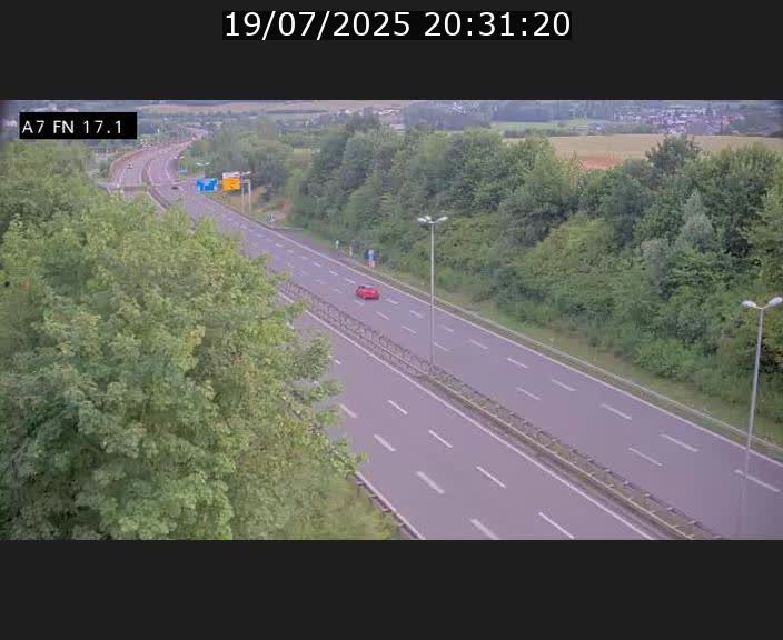 Caméra trafic Luxembourg - A7, Merscherbierg direction Mersch